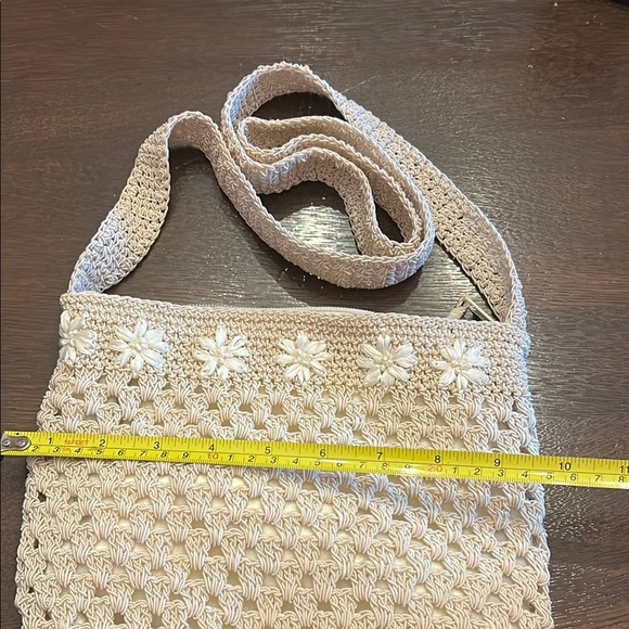 Patchington Cream Crochet Crossbody Bag - Picture 11 of 13